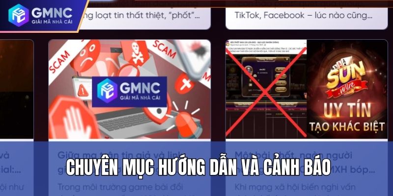 Chuyên mục hướng dẫn và cảnh báo