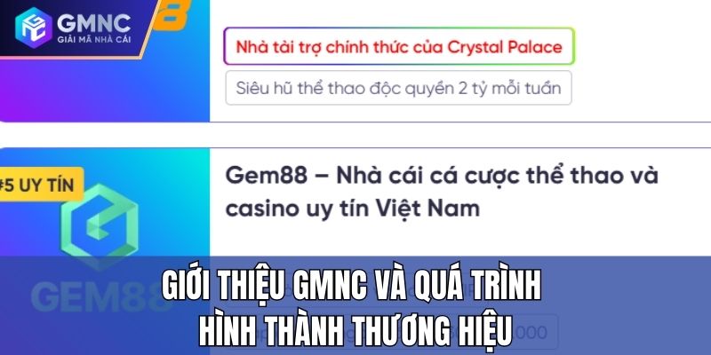Giới thiệu GMNC và quá trình hình thành thương hiệu