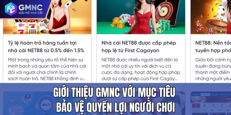 Giới thiệu GMNC với mục tiêu bảo vệ quyền lợi người chơi