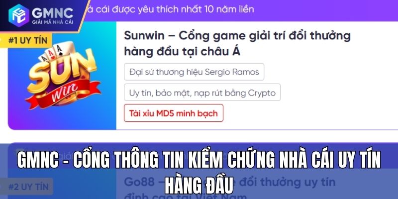 GMNC – Cổng thông tin kiểm chứng nhà cái uy tín hàng đầu