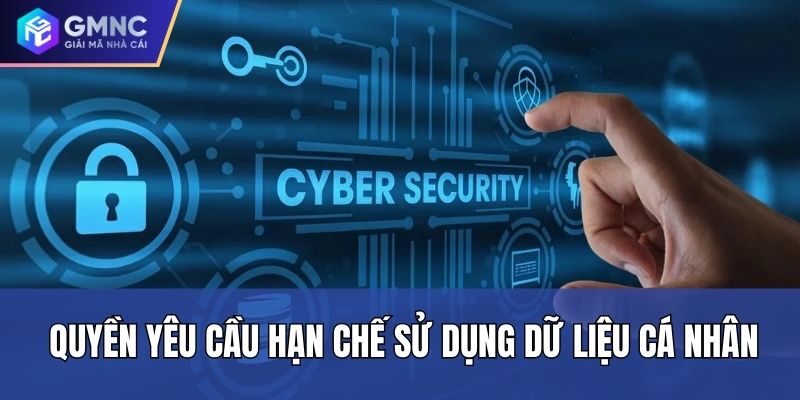Quyền yêu cầu hạn chế sử dụng dữ liệu cá nhân Quyền yêu cầu hạn chế sử dụng dữ liệu cá nhân