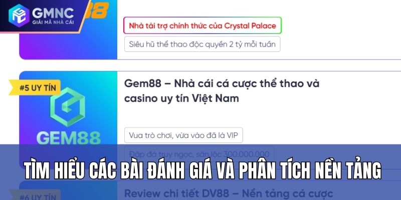 Tìm hiểu các bài đánh giá và phân tích nền tảng