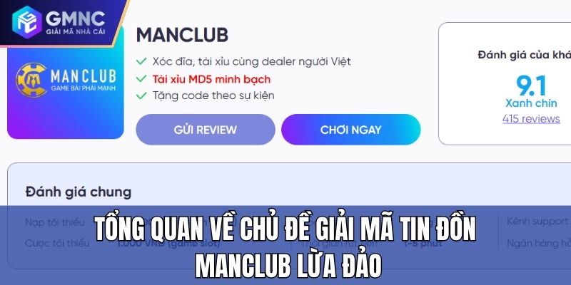 Tổng quan về chủ đề Giải mã tin đồn Manclub lừa đảo Tổng quan về chủ đề Giải mã tin đồn Manclub lừa đảo